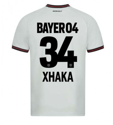 Bayer Leverkusen Granit Xhaka #34 Replika Udebanetrøje 2023-24 Kortærmet